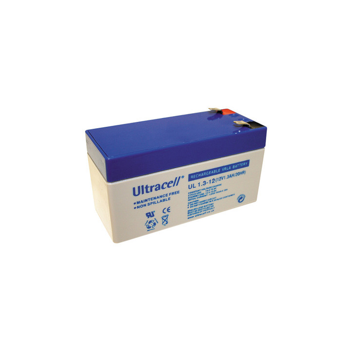 Bateria recargable 12v 1.2a 1,2ah ul1.3 12 pila seca acu plomo gel 1.3ah acumulador wp1.2 12e jr international - 1