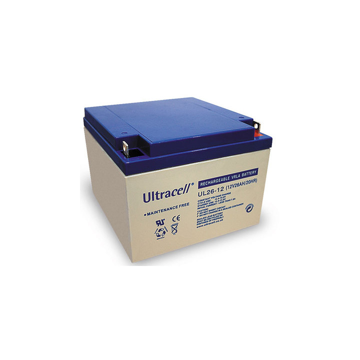 Batteria accu gel ricaricabile 12v 26ah batteria accu piombo accumulatore solare jr international - 1