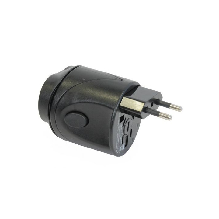 Usb + universal travel ac plug adapter charger us uk eu ansmann - 1