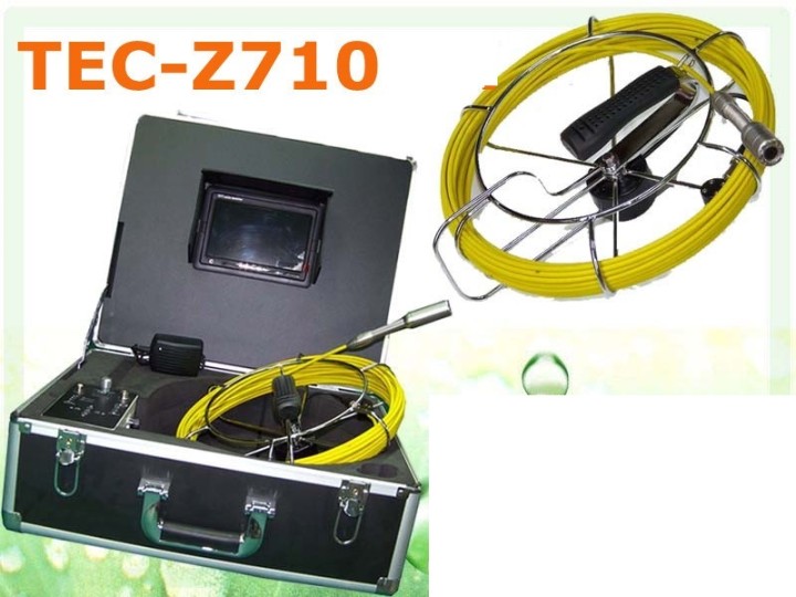 Telecamera a colori video di ispezione tubo 30m usb led sblocco endoscopio tubo tec-z710 jr international - 1