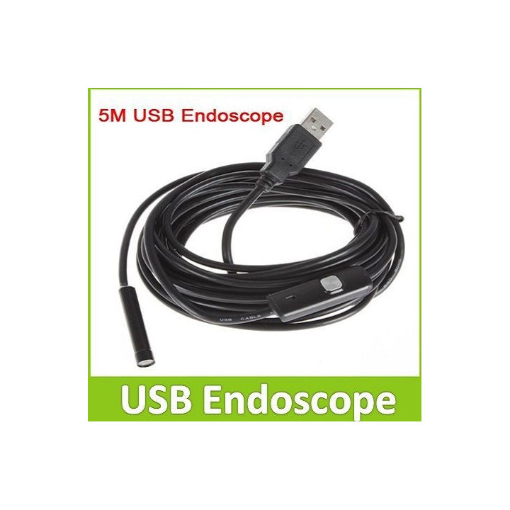 Ip66 endoscopio usb cámara de inspección 5m jr international - 1