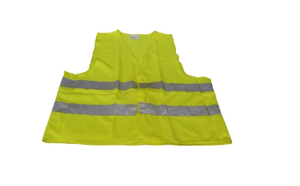 Chaleco reflectante tamaño xxl polyester amarillo chalecos seguridad de camino mejoracion visibilidad jr international - 1
