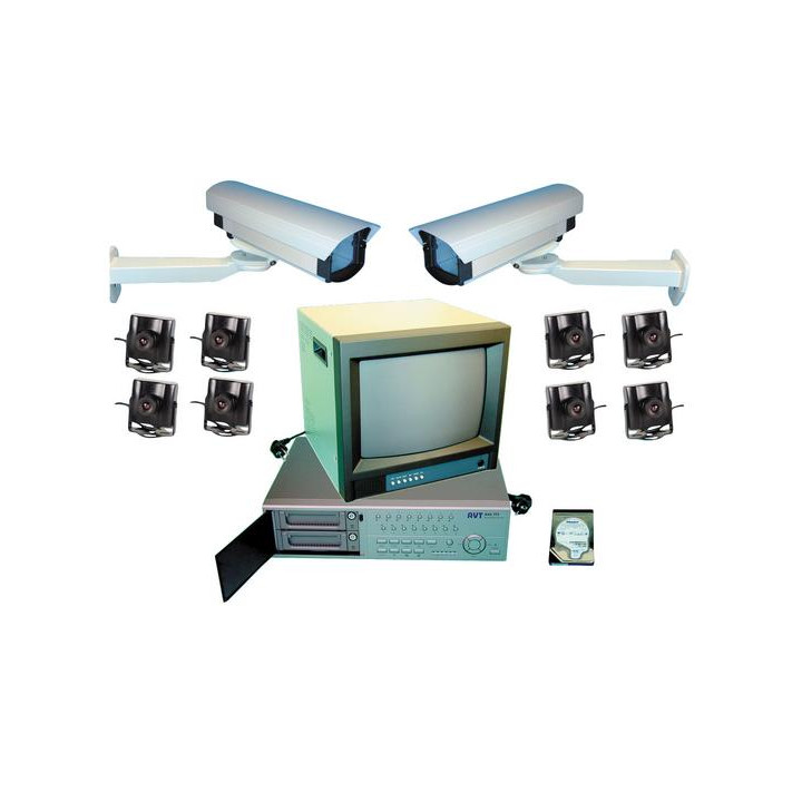Kit video multiplexer registratore digitale 9 camere colori estendibile 16 camere web jr international - 1