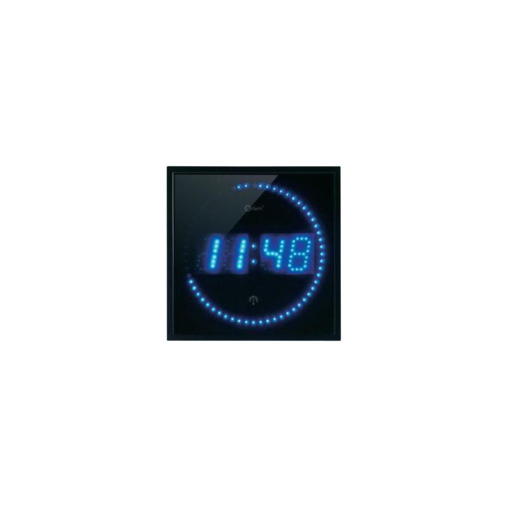 Led wanduhr ø 25cm blau jr international - 2