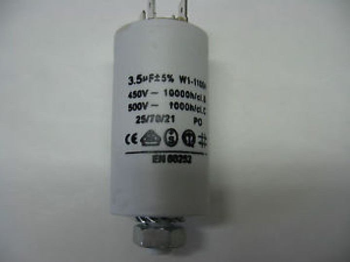 Condenser 3.5 mf micro farad 400v 450v 500v 50 60 hz condenser start universal motor with am terminal w1 11004 jr international 