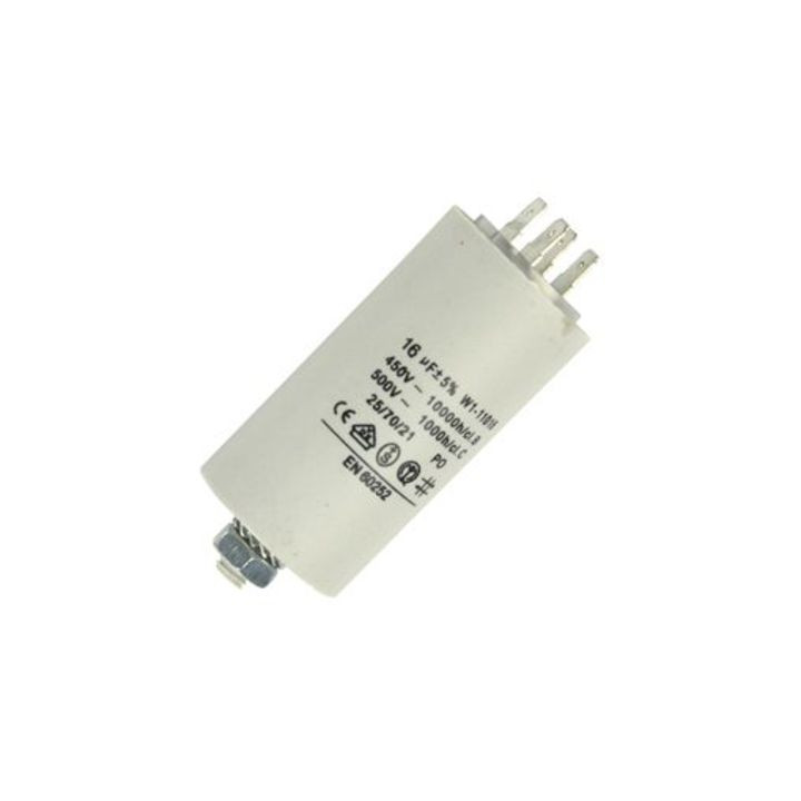 Condensador 16 mf micro farad 450v 50 60 hz condensador de arranque motor universal a borne am w1 11016 jr international - 1