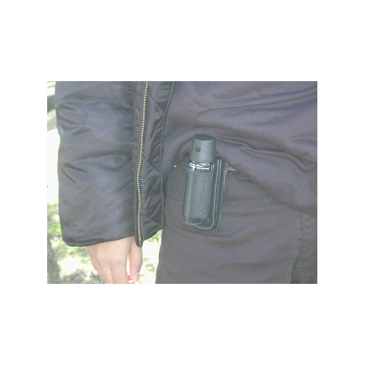 Holster for 50ml aerosol – elastic – without flap for self defense spray gazpm gelpm gppm security defense jr international - 1
