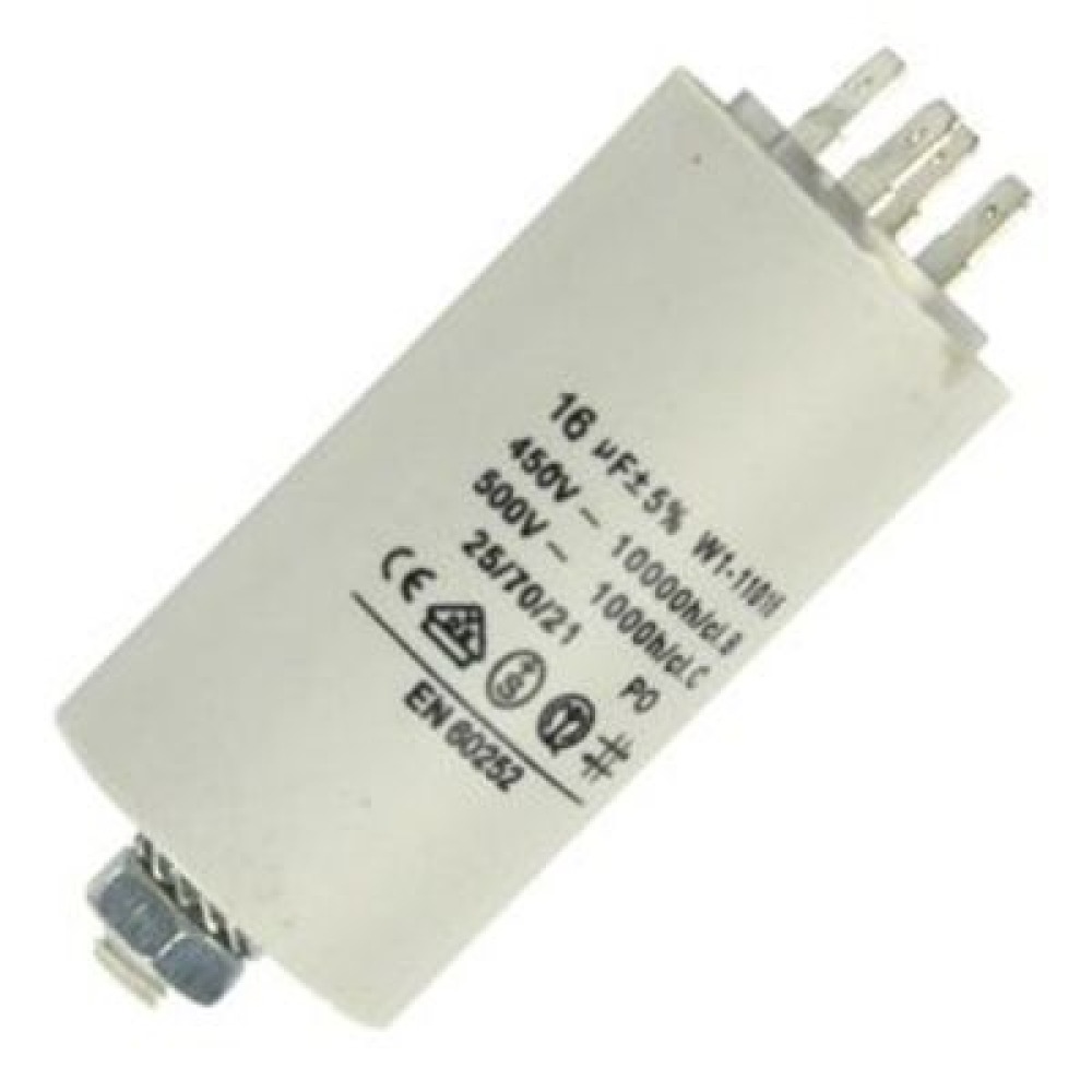 16uF 450VAC Screw Base White Housing Motor Run Capacitor CBB60 jr international - 1