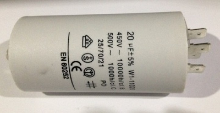 Condensador 20 mf micro farad 450v 50 60 hz condensador de arranque motor universal a borne am w1 11020 jr international - 1