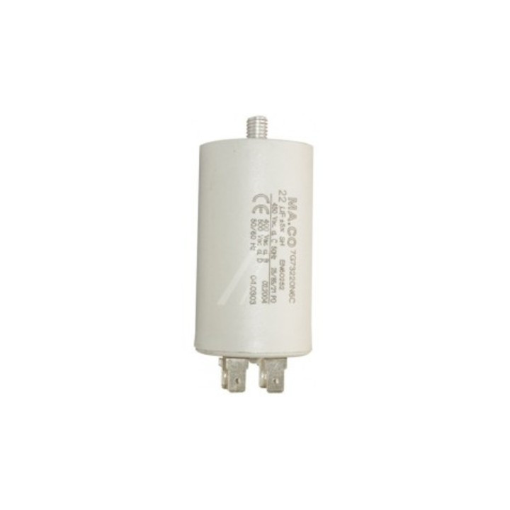 Condensatore 22 mf micro farad 450v 50 60 hz condensatore di avviamento motore universale con capocorda am w1 11020 jr internati