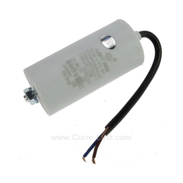 Capacitor 50.0uf  450 v + cable jr international - 1