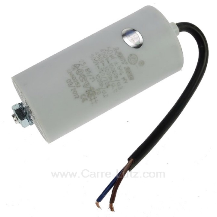 Capacitor 50.0uf  450 v + cable jr international - 1