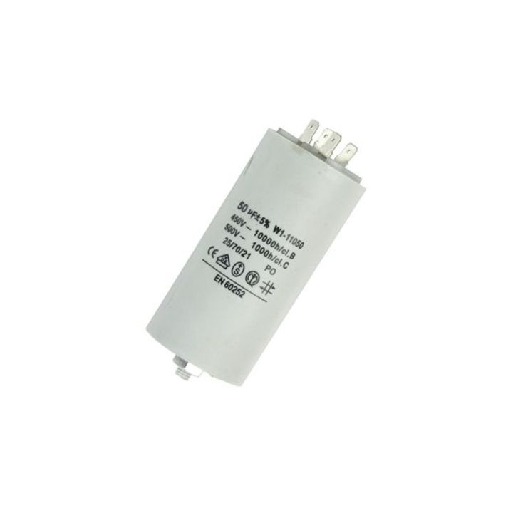 Capacitor 50 mf micro farad 450v 50 60 hz universal motor start capacitor with terminal w1 11050 jr international - 1