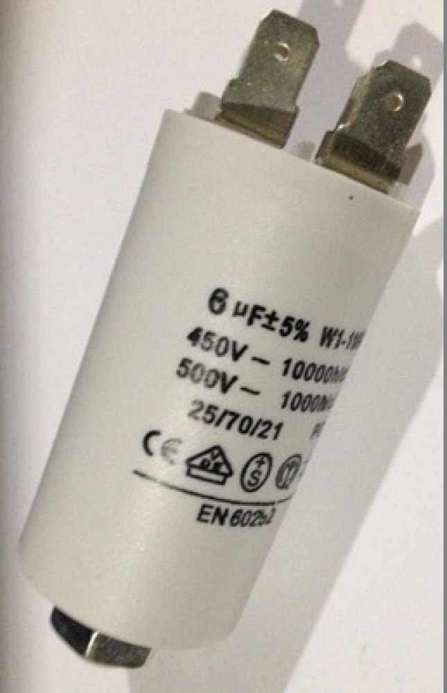 Micro farad kondensator 6uf 6mf 450v 50/60 hz motor pod wohnung start w1 11.006 jr international - 1
