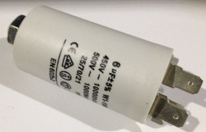 Micro farad kondensator 6uf 6mf 450v 50/60 hz motor pod wohnung start w1 11.006 jr international - 1