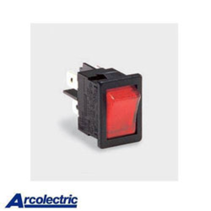 Inter leuchtet rot bipolare Klimaschaukel 8500 arco h8553 Kabelschuhe 10a / 250vac cobarh8553vbnaf arco - 1