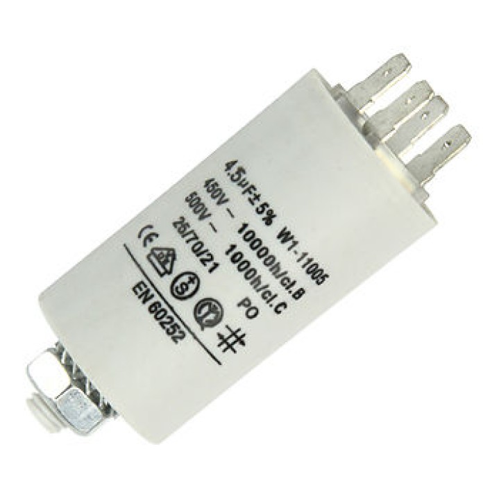 4.5mf kondensator mf mikrofarad 450v 50/60 hz motorinbetriebnahme w1 11.005 wohnung lug uhr jr international - 1