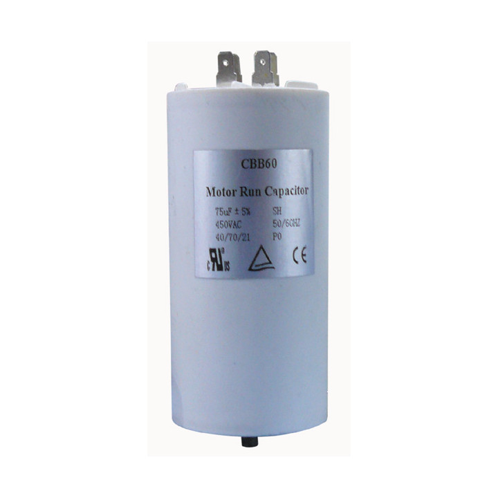 Capacitor 75 mf micro farad 450v 50 60 hz universal motor start capacitor with am terminal w1 11060 coma - 2
