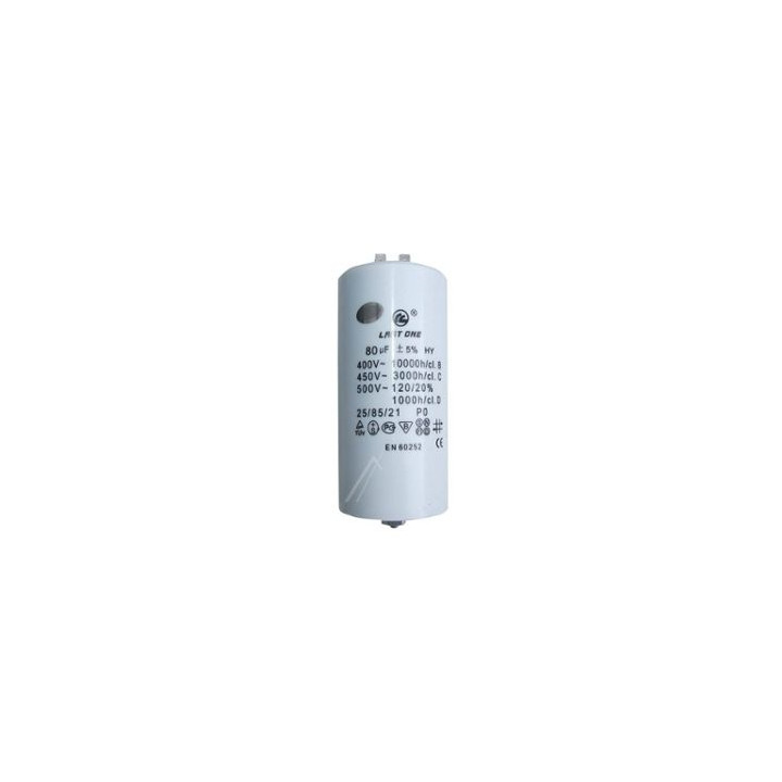 Condensador 80 mf micro farad 450v 50 60 hz condensador de arranque motor universal a borne am w1 11008 jr international - 1