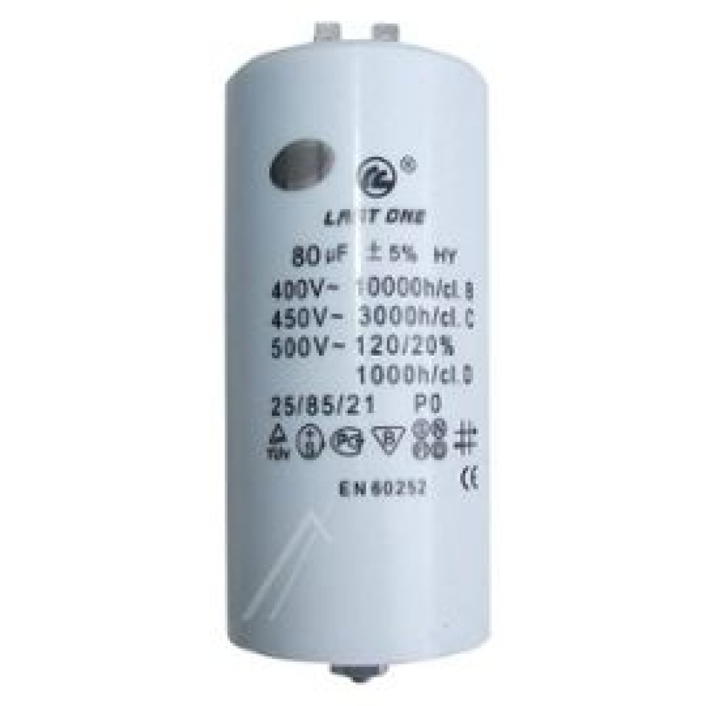 Capacitor 80uf / 450 v + earth jr international - 1
