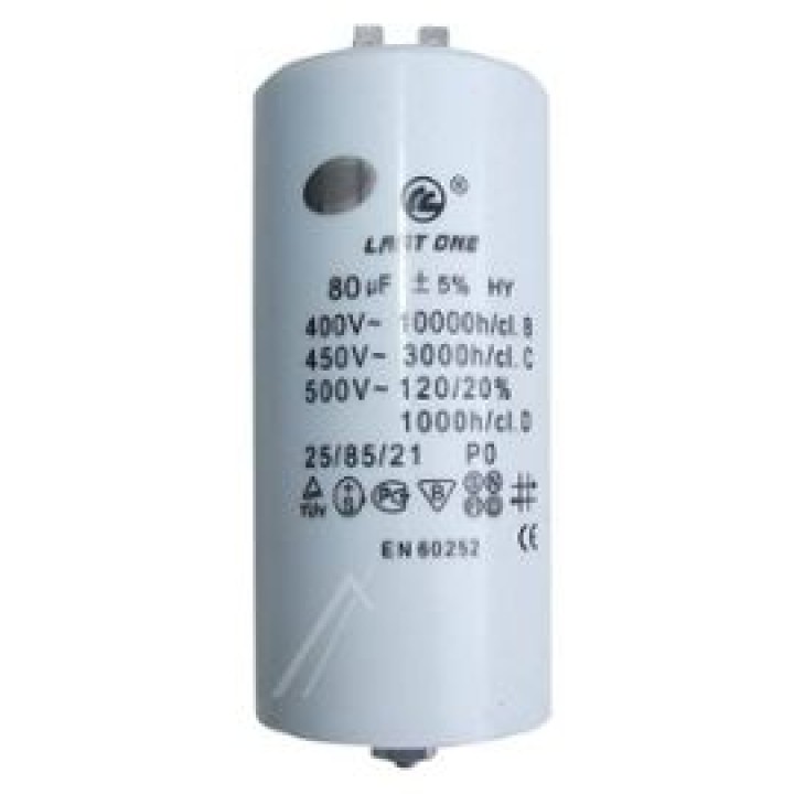 Capacitor 80 mf micro farad 450v 50 60 hz universal motor start capacitor with am terminal w1 11008 jr international - 1