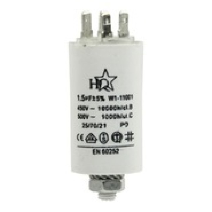 Capacitor 1.5 mf micro farad 450 v 50 60 hz universal motor starter condo with terminal am w1 11010 fixapart - 1