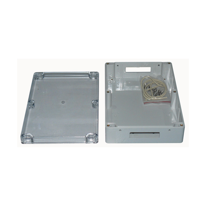 Caja abs transparente 222x146x55mm caja plastico pvc caja proteccion material jr  international - 1