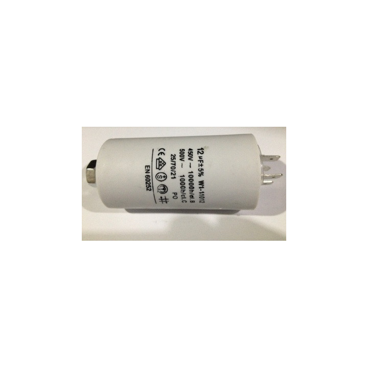 Condensador 12 mf micro farad 450v 50 60 hz condensador de arranque motor universal a borne am w1 11012 jr international - 1