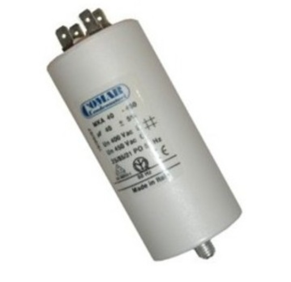 Capacitor 40.uf / 450 v + earth comar ducati aerzetix karcher miflex jr international - 1