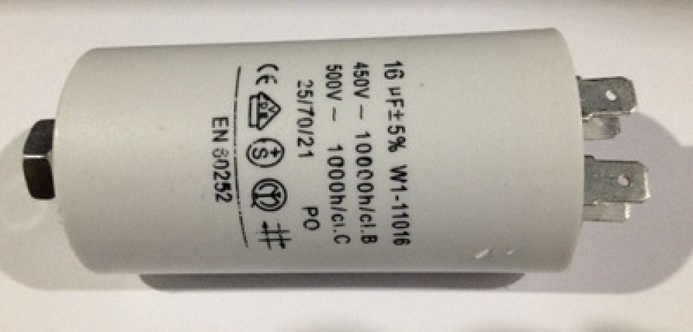 16uF 450VAC CBB60 non Polar Motor Run condensateur jr international - 1