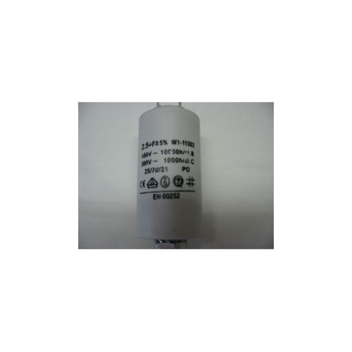 Capacitor 2.5mf micro farad 450v 50 60hz universal motor starter condo with terminal jr international - 1
