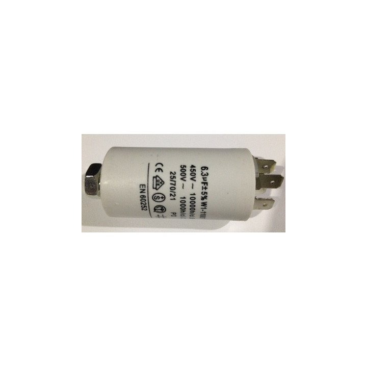 Capacitor 7uf / 450 v + earth jr international - 1