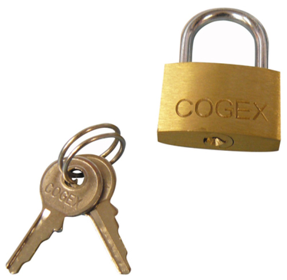 Padlock, brass, 2 keys 25mm security lock opening closing jr international - 1
