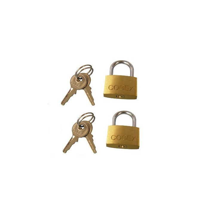 2 catenaccio in ottone con chiusura di sicurezza 25 mm + 3 chiavi lucchetto di sicurezza lucchetti di sicurezza catenacci di pro