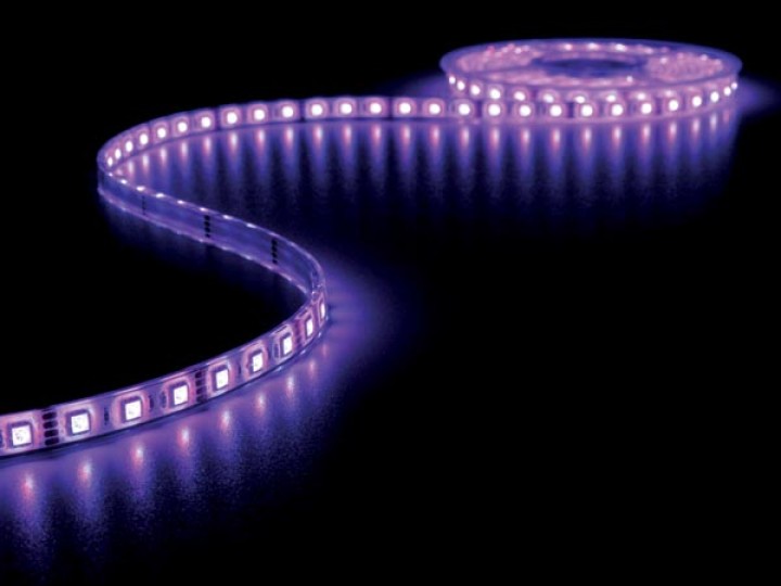 Tira flexible led 300 led rgb 5m 12v lq12w230rgb luz iluminación velleman - 1