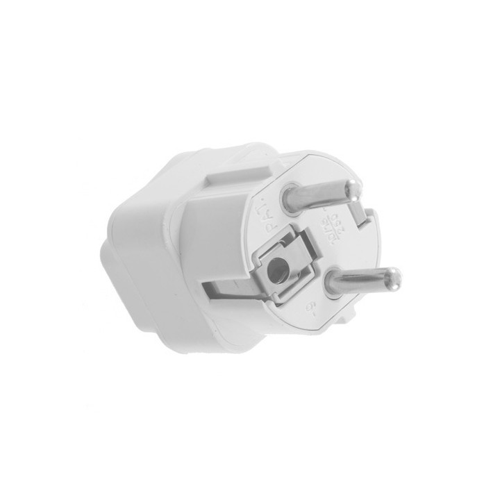 Travel adapter electric european plug to english plug adapter 1a 250vac adapter electric adapter electric jr international - 3