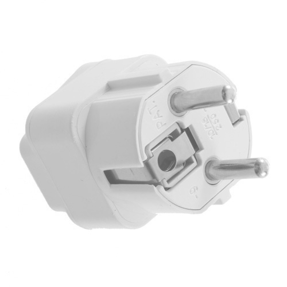 Adaptadores electricos clavija europea hacia clavija inglesa adaptadores 16a 250vca electricos convertidor jr international - 3