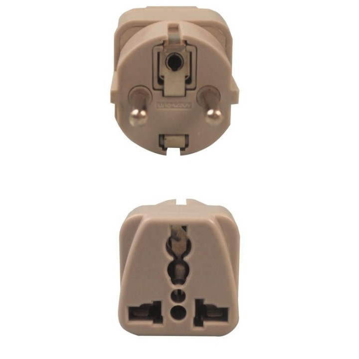 Adaptadores electricos clavija europea hacia clavija inglesa adaptadores 16a 250vca electricos convertidor jr international - 1