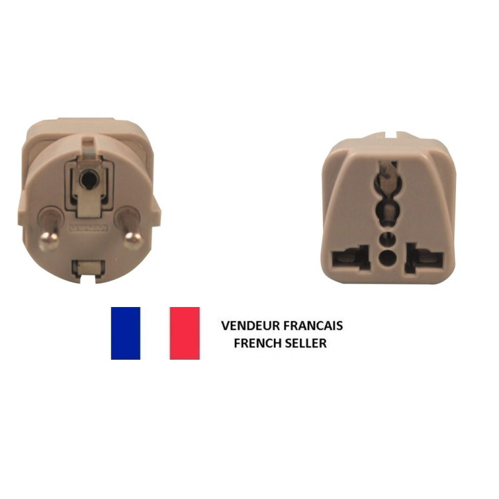 Travel adapter electric european plug to english plug adapter 1a 250vac adapter electric adapter electric jr international - 1