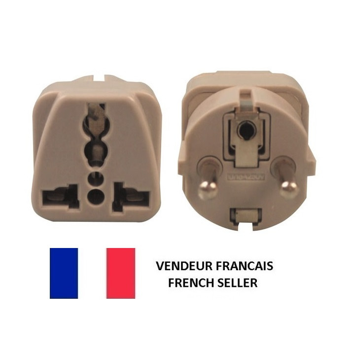 Adaptadores electricos clavija europea hacia clavija inglesa adaptadores 16a 250vca electricos convertidor jr international - 1