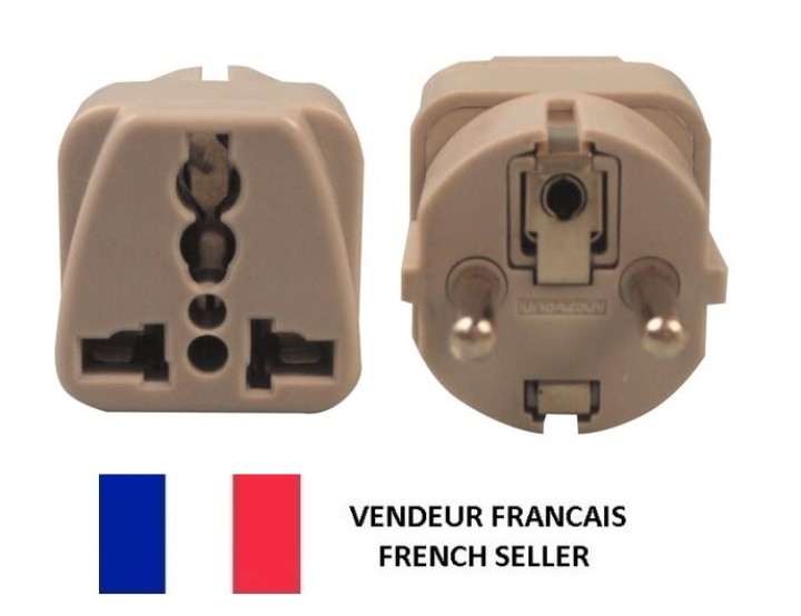 Adaptadores electricos clavija europea hacia clavija inglesa adaptadores 16a 250vca electricos convertidor jr international - 1