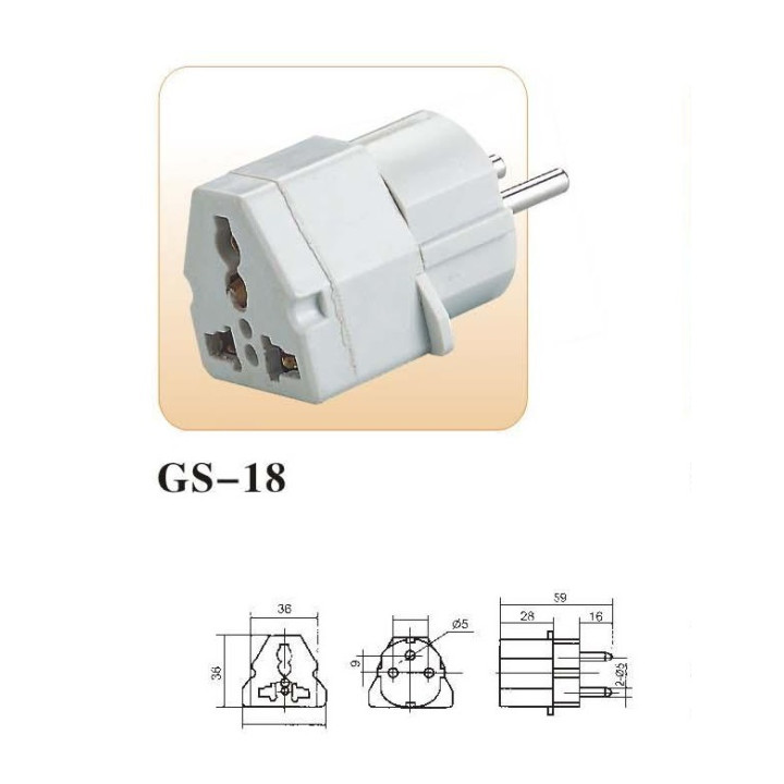 Reiseadapter stromversorgungsadapter adapter euro stecker englischer stecker elektrischer adapter 16a 250vac elektrischer adapte