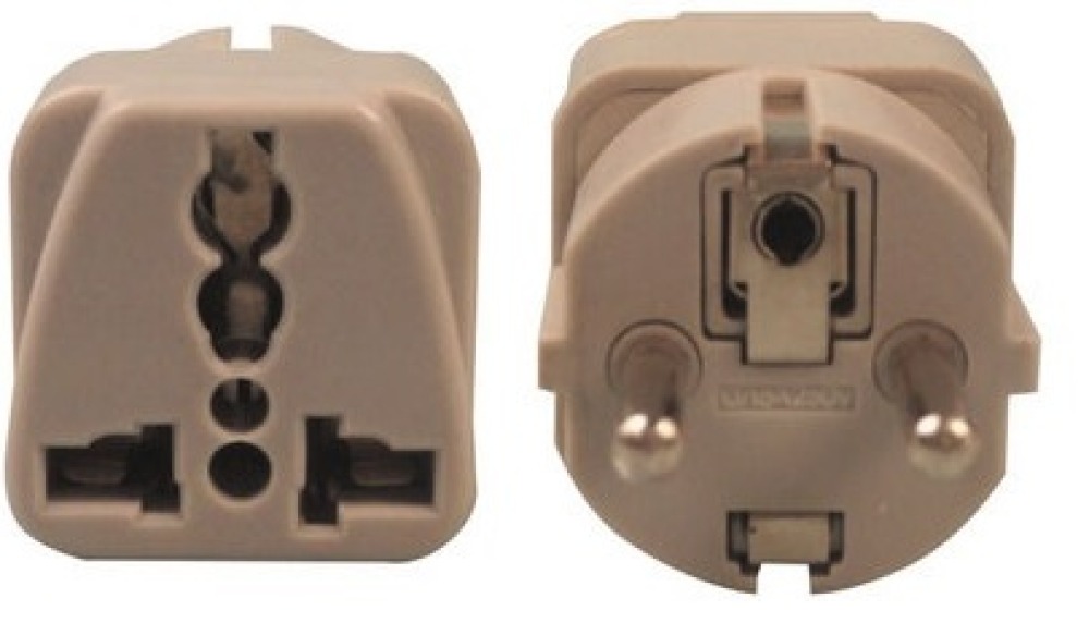 Adaptadores electricos clavija europea hacia clavija inglesa adaptadores 16a 250vca electricos convertidor jr international - 1