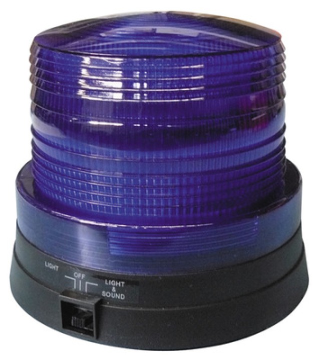 Magnetic beacon leuchtfeuer blau 6 led-mini-taschenlampe sirene basis 4.5v lieben lichtsignal ibiza - 1