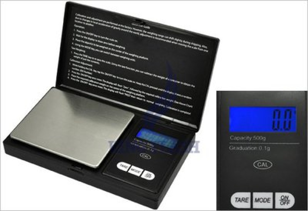 Elektronische taschenwaage 500g laptop wiegt 0,1 g gewicht maßnahme kleine objekte velleman - 1