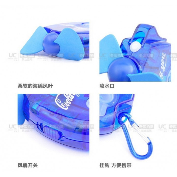 Ventilatore portatile mini nebbia acqua un mucchio aerazione aeratore deodorante sfiato jr international - 2