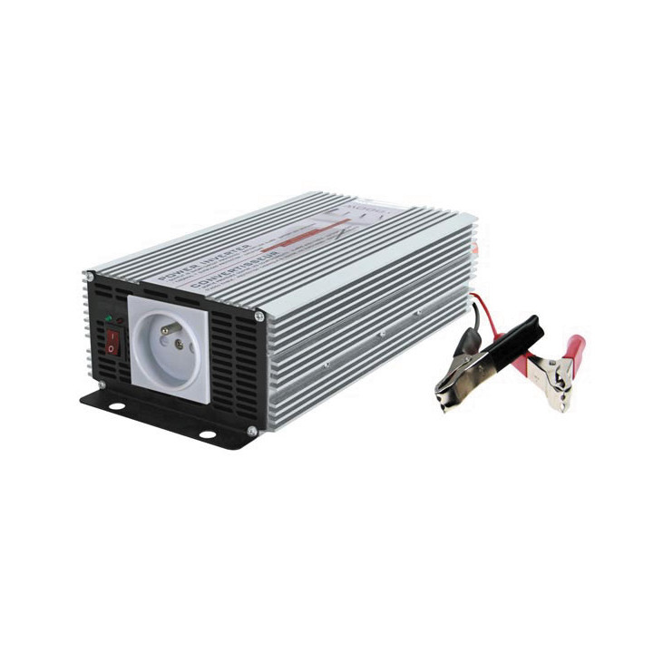 Convertidor con onda senoidal modificada 1000w entrada 24vdc salida 230vac toma de tierra de espiga velleman - 1