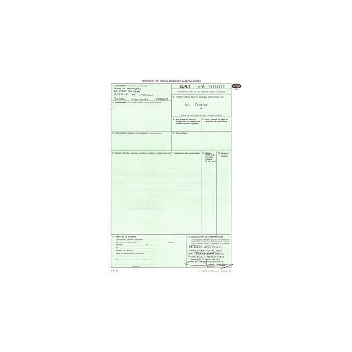 Zertifikat ''eur1'' zertifikat ''eur1'' zertifikat ''eur1'' zertifikat ''eur1'' zertifikat ''eur1'' jr international - 1