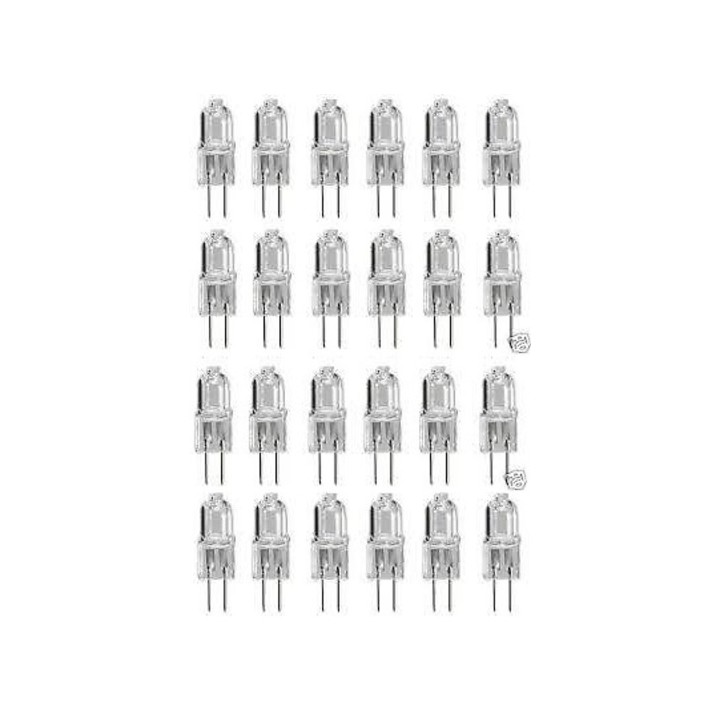 24 transparent halogen bulb 10w 12v g4 lhalg410c lamp g4 10hq jr international - 1