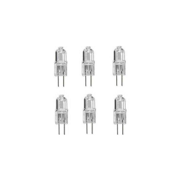 6 durchsichtige halogen gluhlampe 10w 12v g4 halogengluhlampe lhalg410c jr international - 1